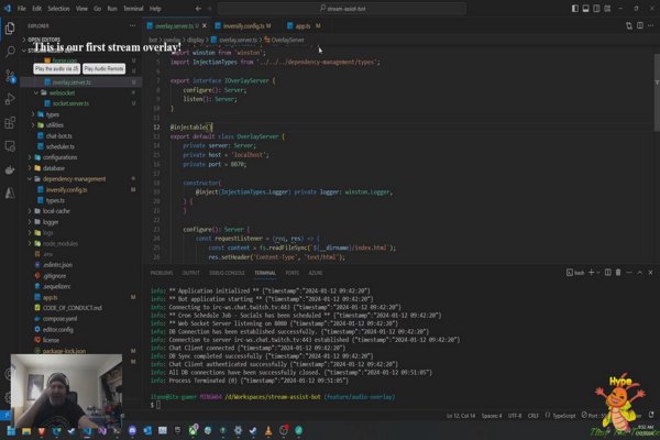 Morning Code: making a stream overlay for the bot